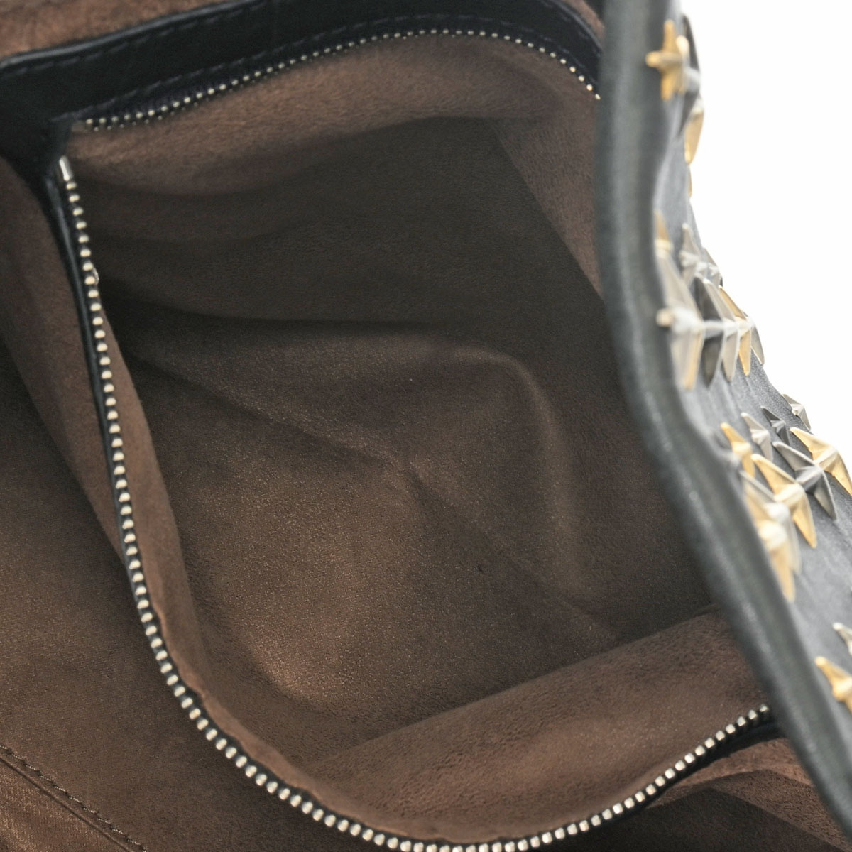 スタースタッズ ブラック レディース レザー トートバッグ Bランク 中古 銀蔵 スタースタッズ ブラック レディース レザー トートバッグ Bランク 中古 銀蔵