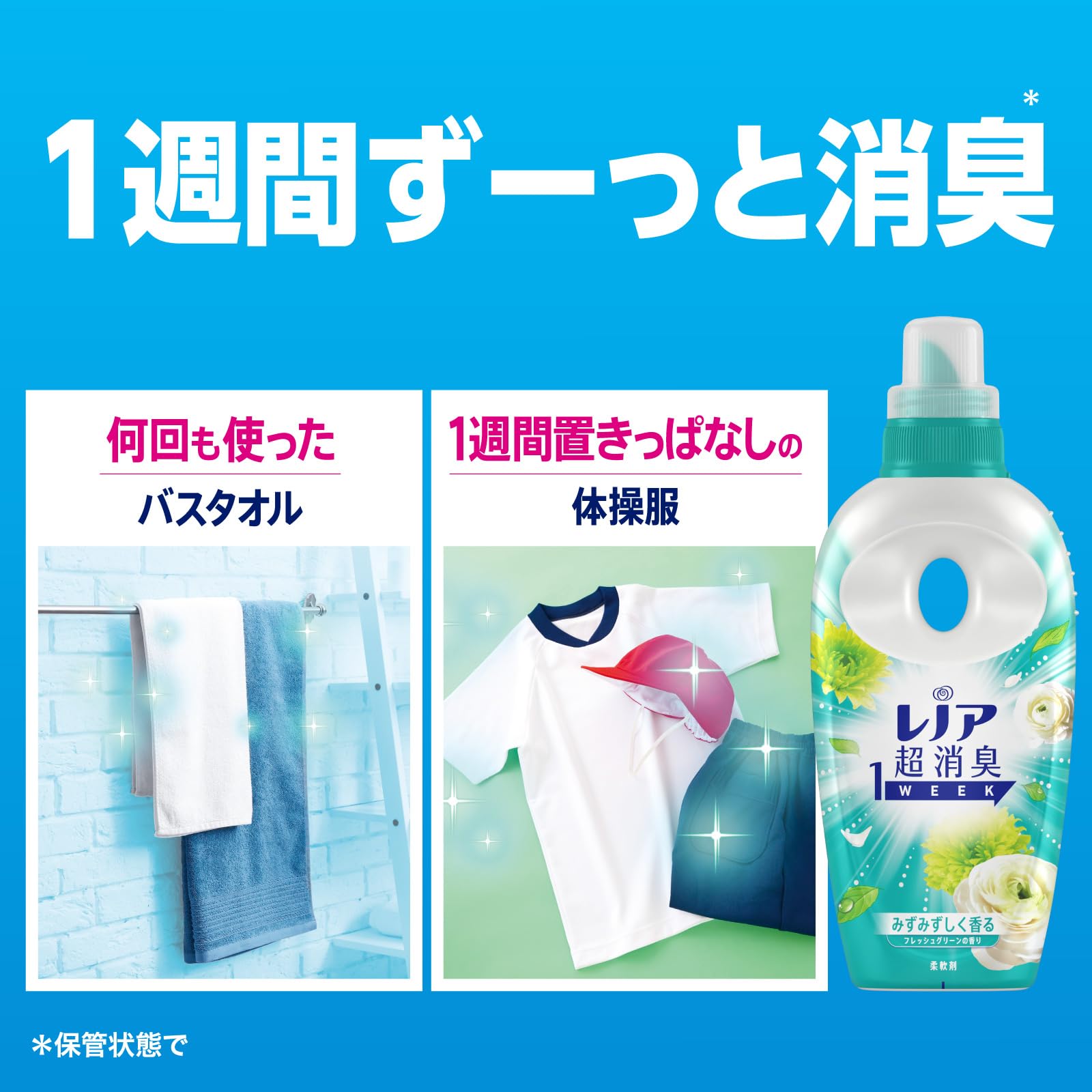 レノア 超消臭1WEEK 柔軟剤 フレッシュグリーン 詰め替え 1,900mL×6袋 [大容量] [ケース品] inoshishi-teacher.com