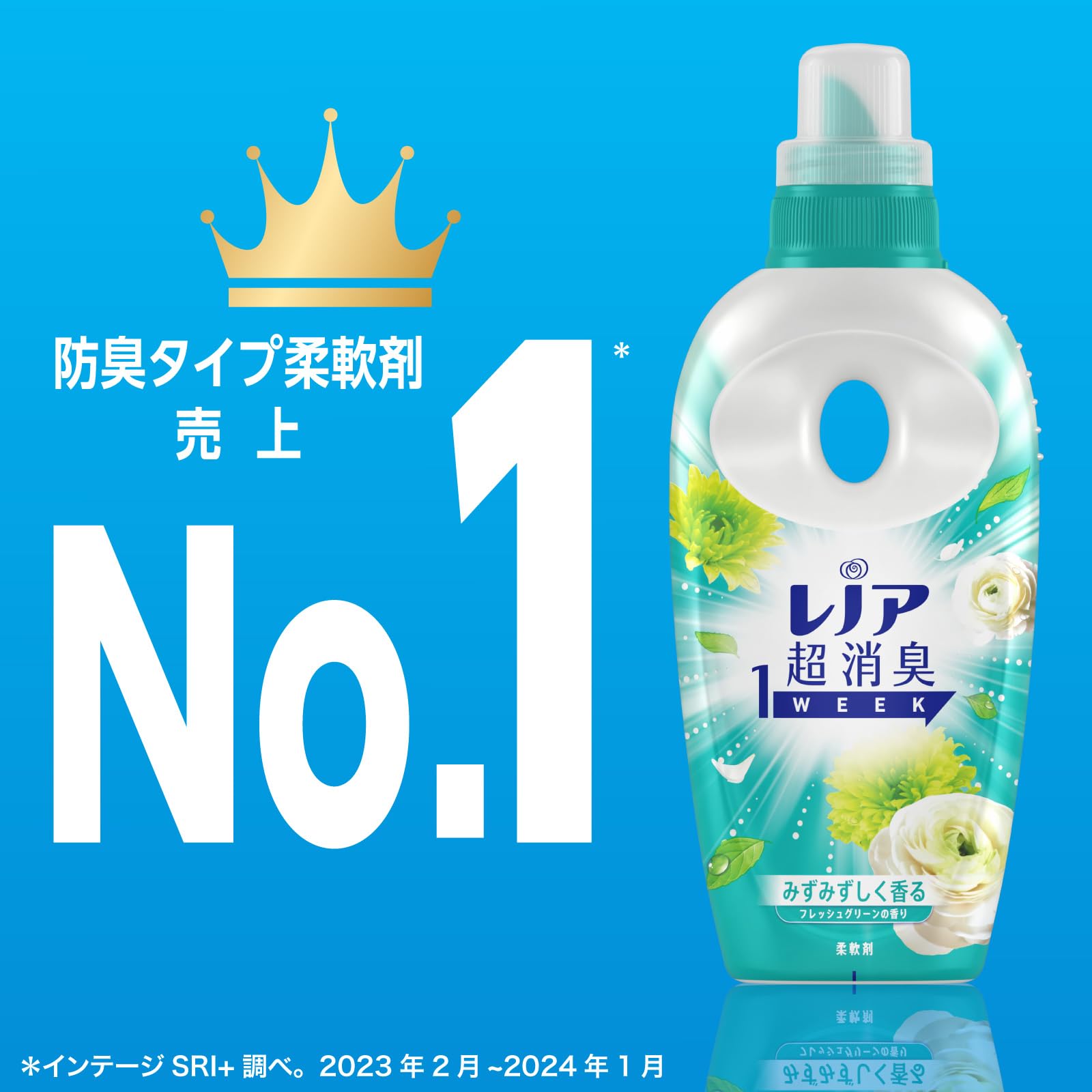 レノア 超消臭1WEEK 柔軟剤 フレッシュグリーン 詰め替え 1,900mL×6袋 [大容量] [ケース品] inoshishi-teacher.com