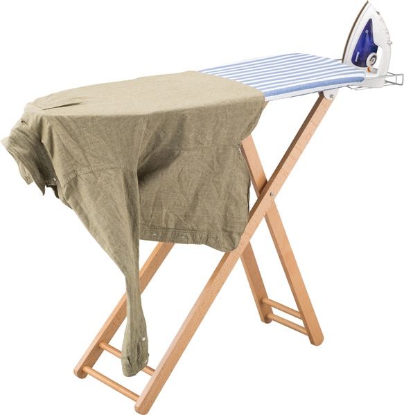 アイロン台L 天然木 ビーチ スチール 粉体塗装 コットン