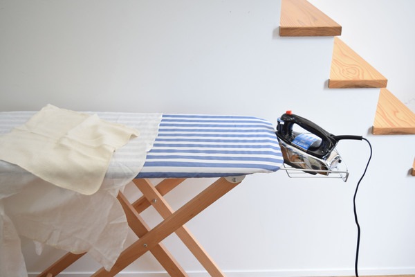 アイロン台L 天然木 ビーチ スチール 粉体塗装 コットン