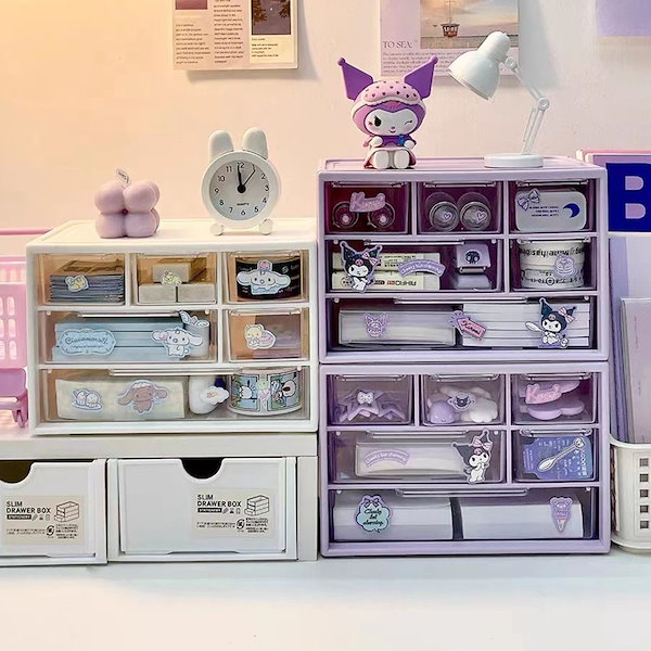 Qoo10] サンリオ収納ボックスクロミ髪飾り収納ボッ