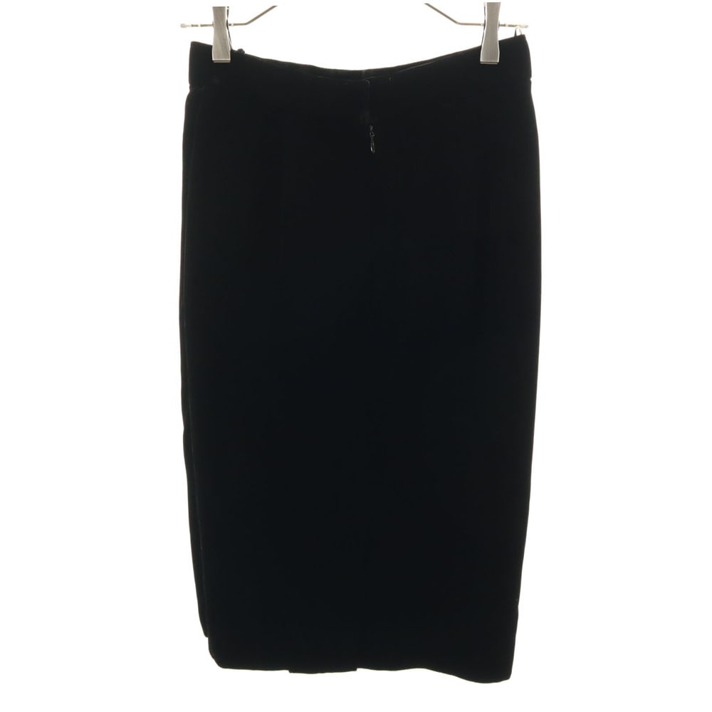 クリスチャンディオール 90s オールド ミモレ丈 ベロア タイトスカート LL ブラック Christian Dior レディース クリスチャンディオール 90s オールド ミモレ丈 ベロア タイトスカート LL ブラック Christian Dior レディース