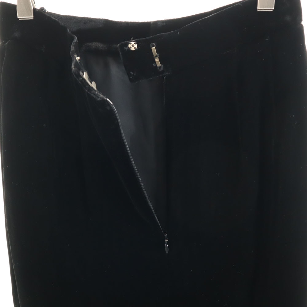 クリスチャンディオール 90s オールド ミモレ丈 ベロア タイトスカート LL ブラック Christian Dior レディース クリスチャンディオール 90s オールド ミモレ丈 ベロア タイトスカート LL ブラック Christian Dior レディース