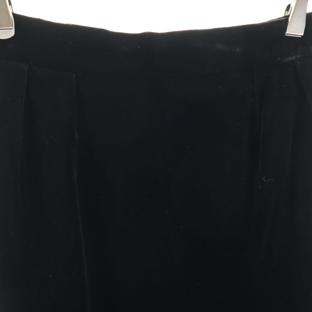 クリスチャンディオール 90s オールド ミモレ丈 ベロア タイトスカート LL ブラック Christian Dior レディース クリスチャンディオール 90s オールド ミモレ丈 ベロア タイトスカート LL ブラック Christian Dior レディース