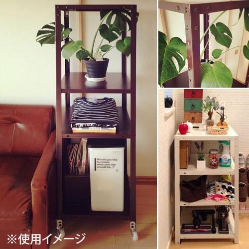 スマートラック NSTR-667 間口900×奥行450×高さ1800mm 4段 ホワイト