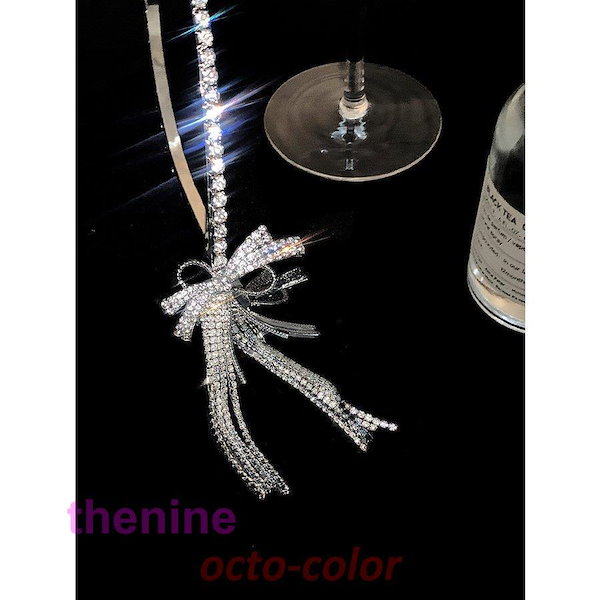 美品 acca 3連 スワロフスキー ラインストーン カチューシャ シルバー黒 ネットチュールラインストーンカチューシャ | THE HANY 公式