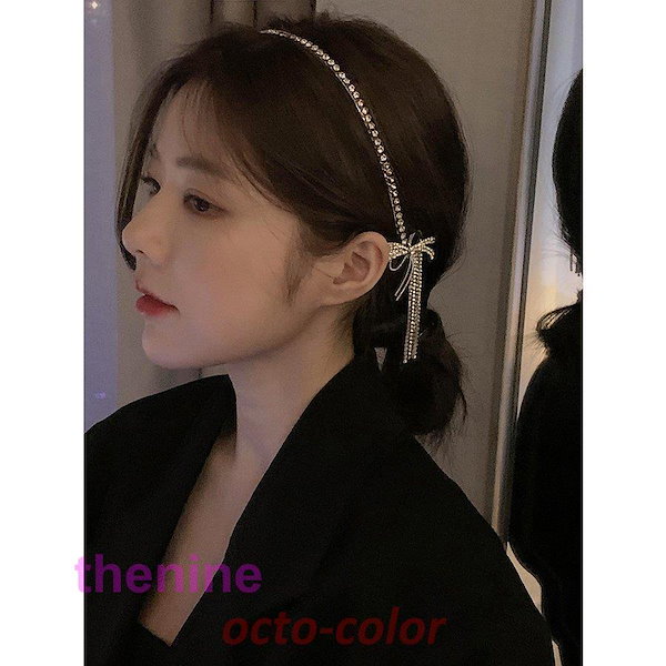 美品 acca 3連 スワロフスキー ラインストーン カチューシャ シルバー黒 Qoo10] カチューシャ ヘアアクセ ラインストーン