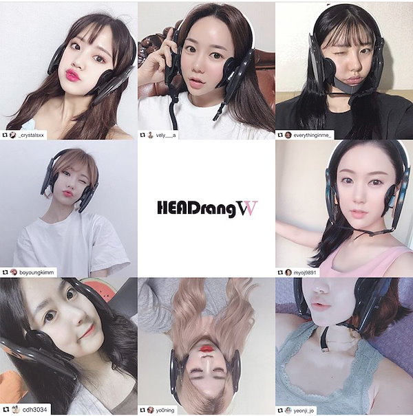 小顔になろう！100億 売上げたあの 韓国美容器具販売1位 HEADRANG 小顔 Vライン左右非対称矯正！手術なしに美しい  顔型/ダイエット/エラ/小顔/リフトアップ/韓国美容