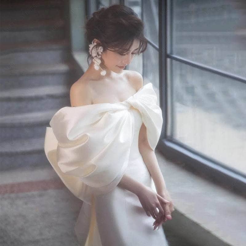 パーティードレス2024 新作 フレンチヴィンテージ 高級感 蝶結び 気質 結婚式 演奏会 発表会 卒業式 成人式 同窓会 ドレスワンピース 花嫁ロングドレス 結婚式ワンピース-77