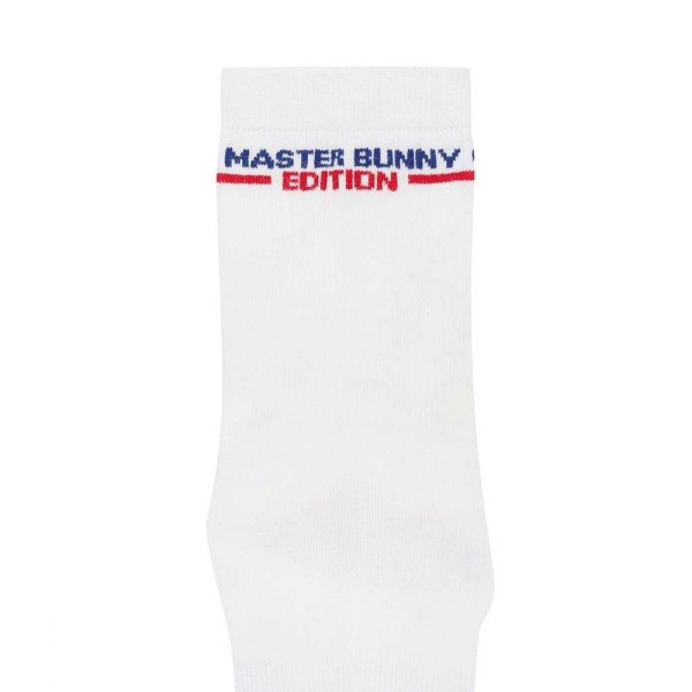 (Master Bunny) レディースノンスリップカラーリボンミッドネックソックス (Master Bunny) レディースノンスリップカラーリボンミッドネックソックス