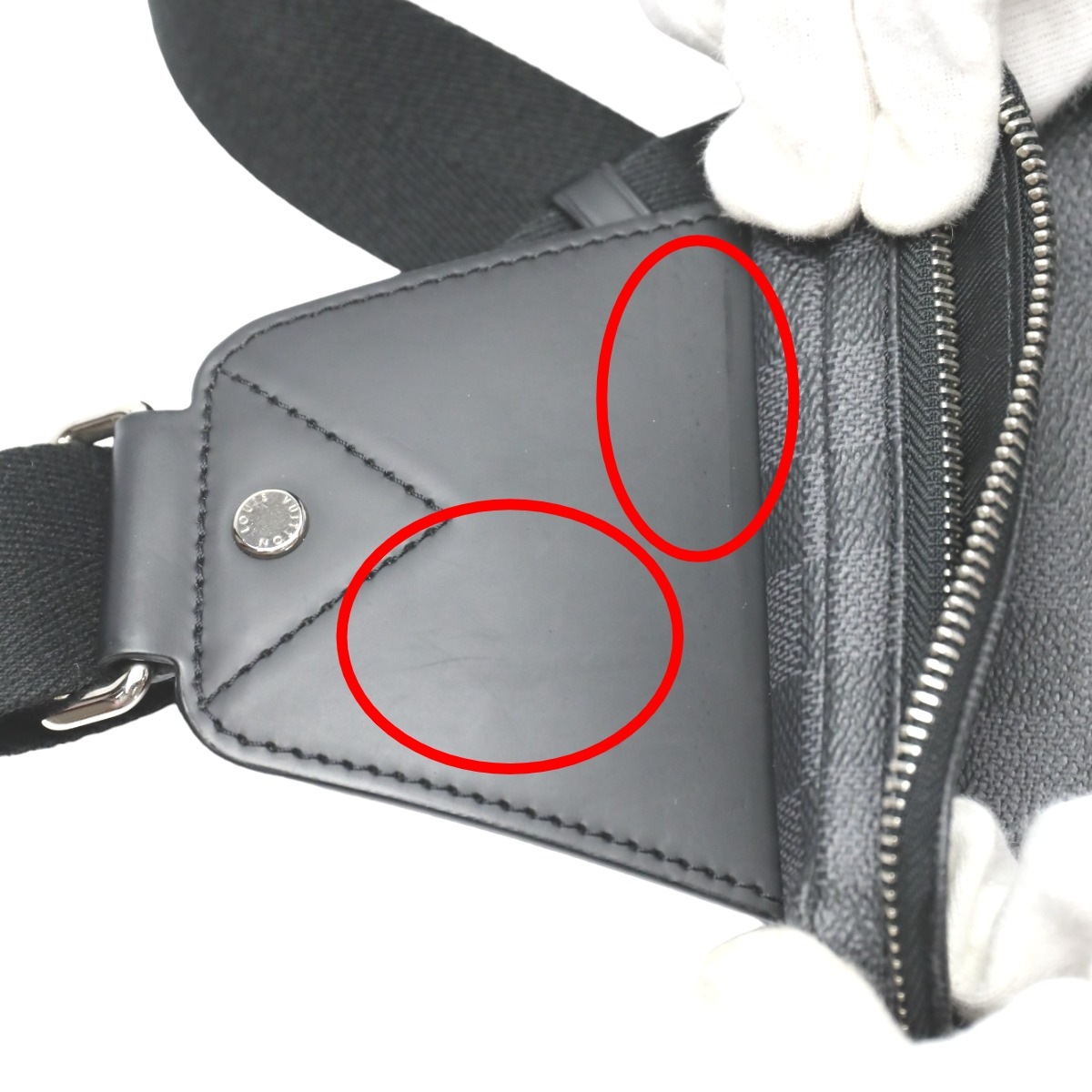 N41719 アヴェニュースリングバッグ 旧型 グラフィット ボディバッグ ブラック