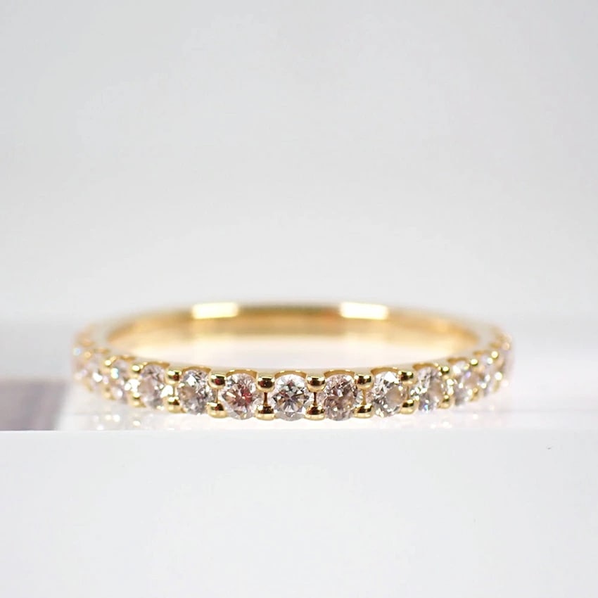 k18 スタージュエリーリング8号ダイヤモンド指輪