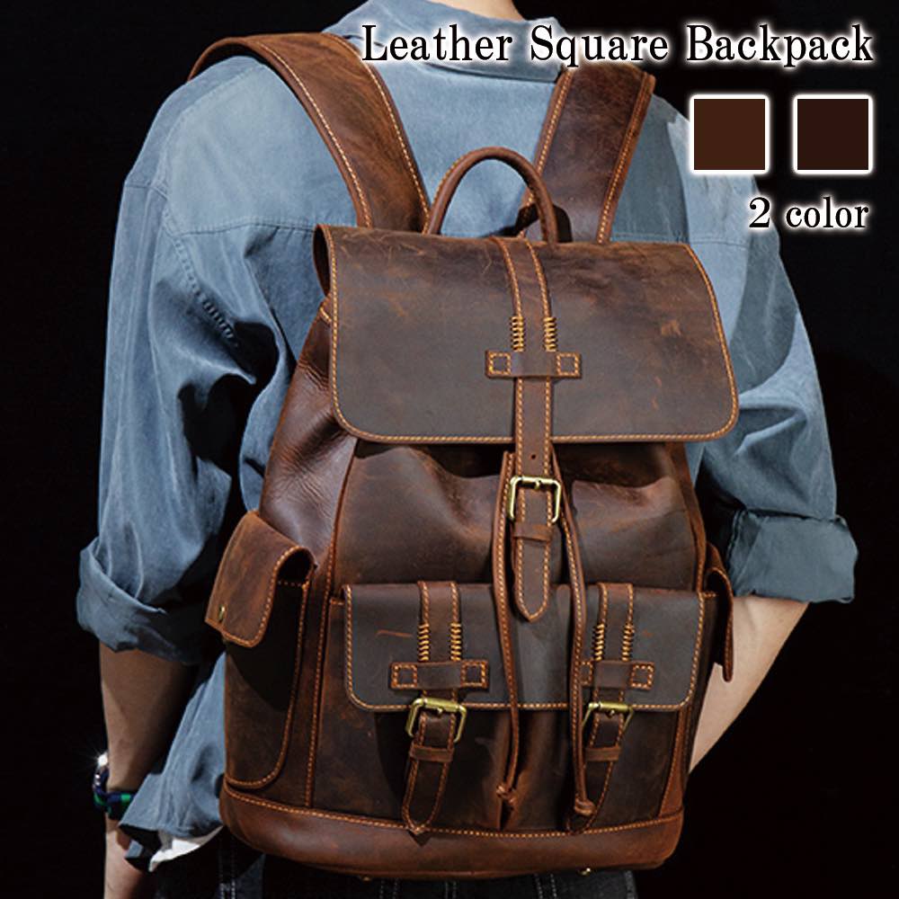 リュック メンズ レザースクエアバックパック PC アウトドア 冬 スポーツ レザー おしゃれ パソコン リュックサック 小さめ 革 大学生 ビジネス 春 ビジネスバッグ 通勤 撥水 本革 軽量 カジ リュック メンズ レザースクエアバックパック PC アウトドア 冬 スポーツ レザー おしゃれ パソコン リュックサック 小さめ 革 大学生 ビジネス 春 ビジネスバッグ 通勤 撥水 本革 軽量 カジ
