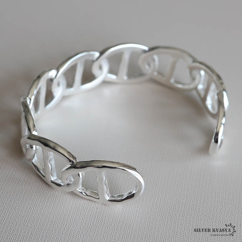 シルバー925 アンカーチェーンバングル [cb093]