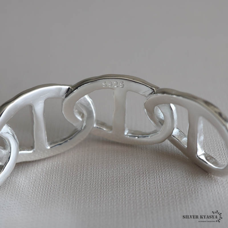 シルバー925 アンカーチェーンバングル [cb093]