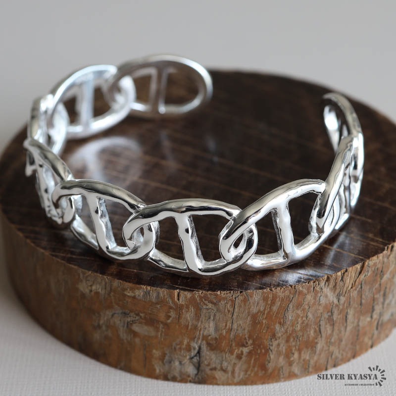 シルバー925 アンカーチェーンバングル [cb093]