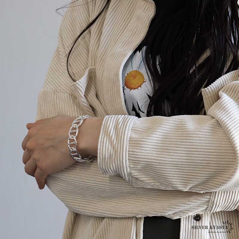 シルバー925 アンカーチェーンバングル [cb093]