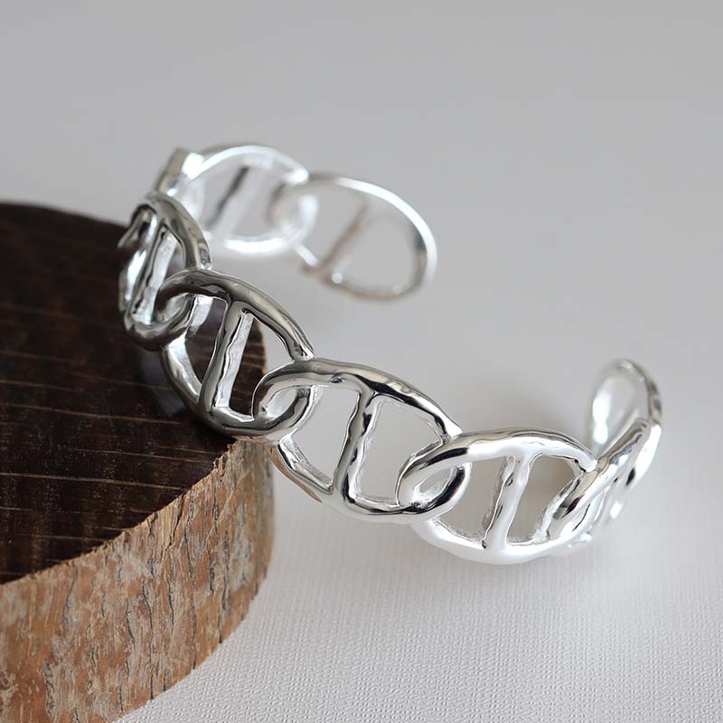 シルバー925 アンカーチェーンバングル [cb093]