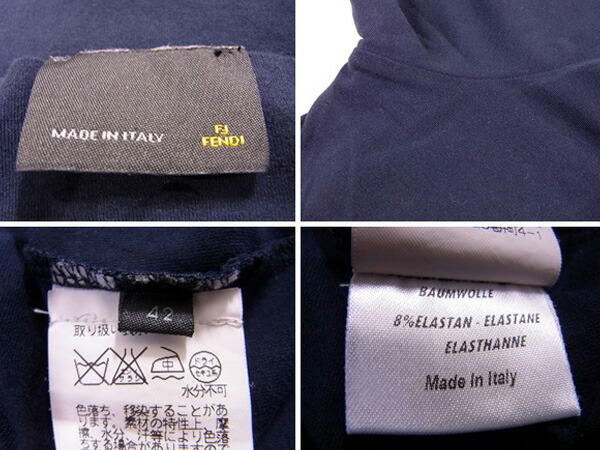 フェンディ Tシャツ ... : メンズファッション カットソー 半袖 格安超特価
