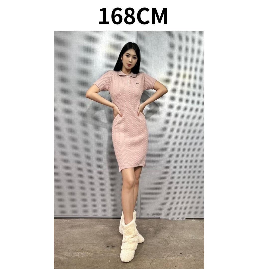 クーポン贈呈/ VL LOGO KNIT OPS /半袖/韓国ファッション/ ワンピース/ドレス クーポン贈呈/ VL LOGO KNIT OPS /半袖/韓国ファッション/ ワンピース/ドレス