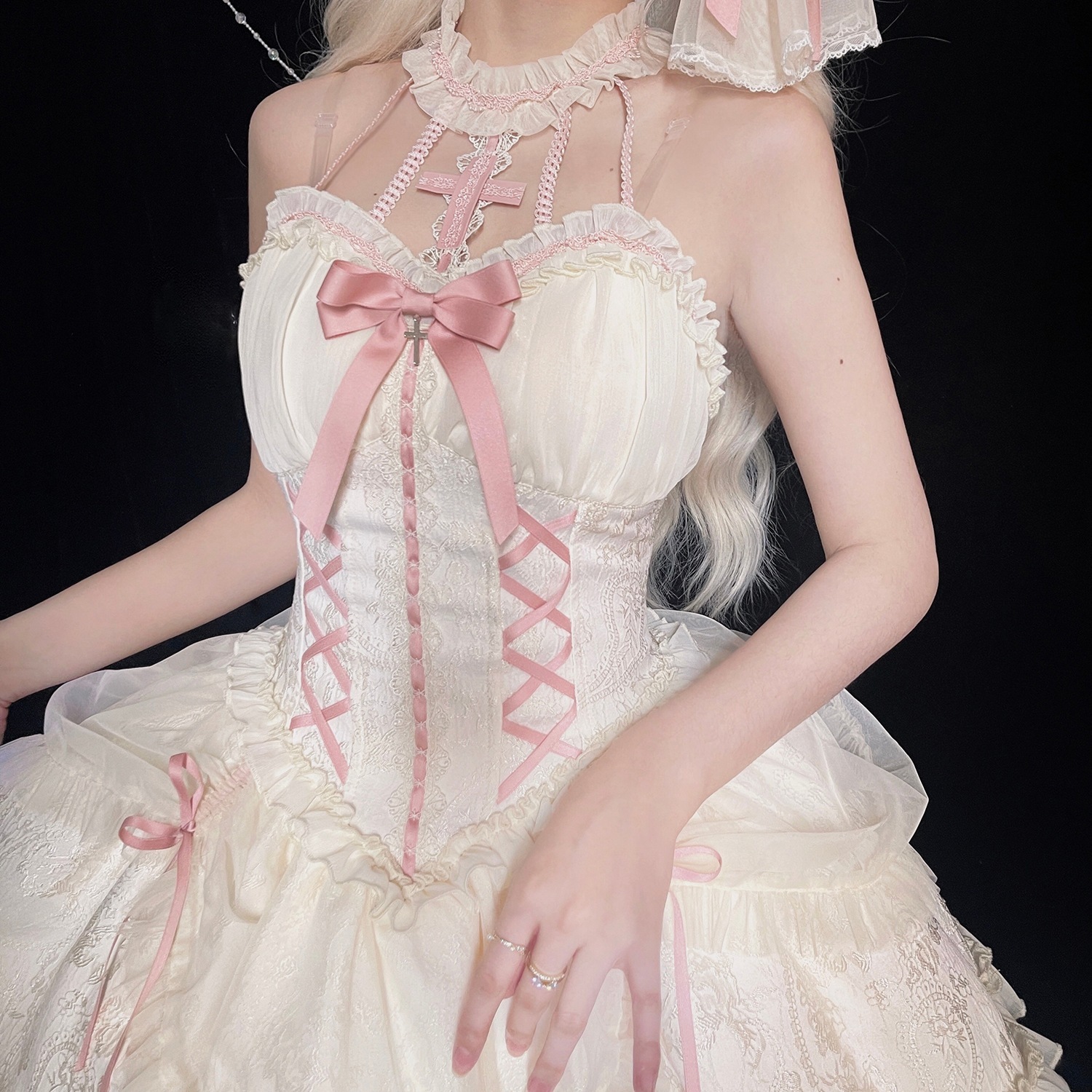 ロリータ ゴスロリ ワンピース サスペンダースカート Jsk パンク プリンセス 女性 ロリータ ゴスロリ ワンピース サスペンダースカート Jsk パンク プリンセス 女性