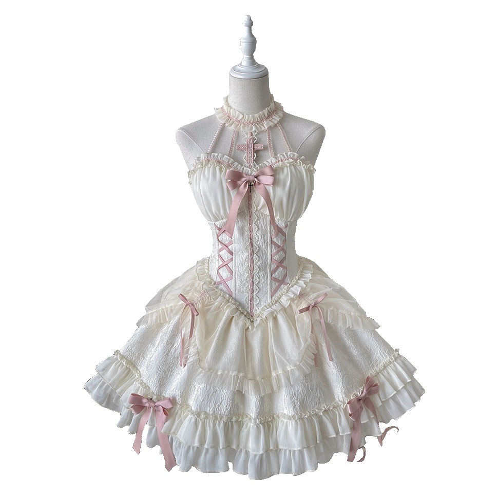 ロリータ ゴスロリ ワンピース サスペンダースカート Jsk パンク プリンセス 女性 ロリータ ゴスロリ ワンピース サスペンダースカート Jsk パンク プリンセス 女性