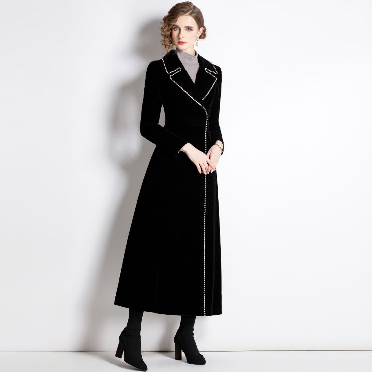 【8,982円クーポン利用で 9/20まで ビジューパイピングデザインロングコート コート コート ロング ロング丈 レディース 春 夏 秋 冬 【8,982円クーポン利用で 9/20まで ビジューパイピングデザインロングコート コート コート ロング ロング丈 レディース 春 夏 秋 冬