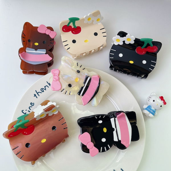 日焼けキティ ひまわり ヘアクリップ ❣️沖縄限定❣️ 日焼けキティちゃん ヘアクリップ サンリオ
