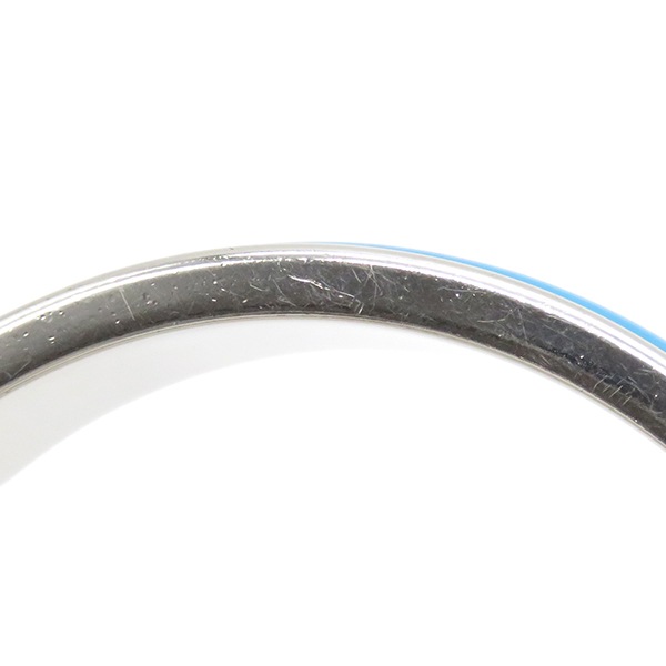 エルメス HERMES ブレスレット クリックH PM メタル エナメル ブルー×シルバー シルバー金具 Hブレス 水色 【箱】【中古】