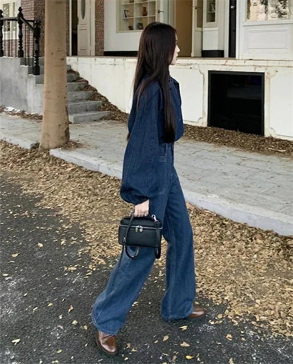 Qoo10] ボウタラウス デニム ボウタイ ブラウス