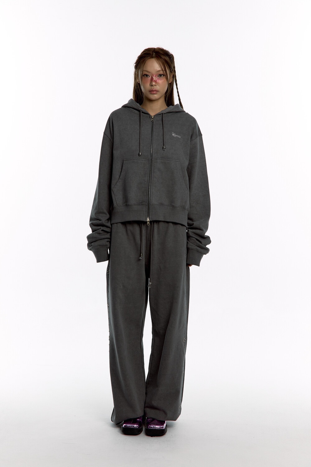 Kashiko】送料/関税込 Monk Over Hood Zip-up パーカー