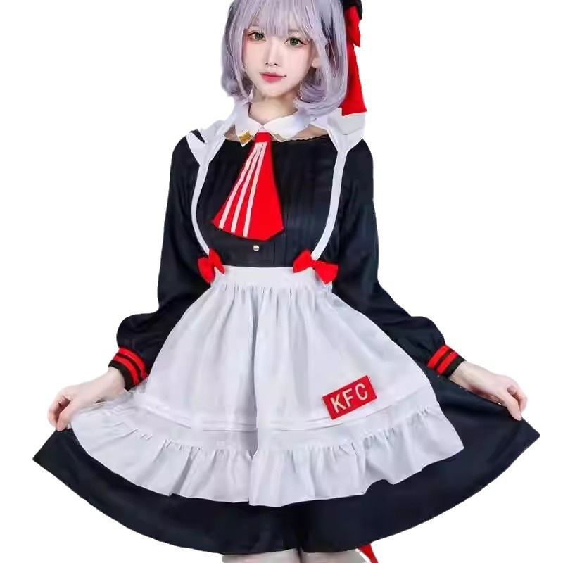 高品質 原神ノエルコス服 Kfcリンケージメイド服セクシードレスlサイズ 高品質 原神ノエルコス服 Kfcリンケージメイド服セクシードレスlサイズ