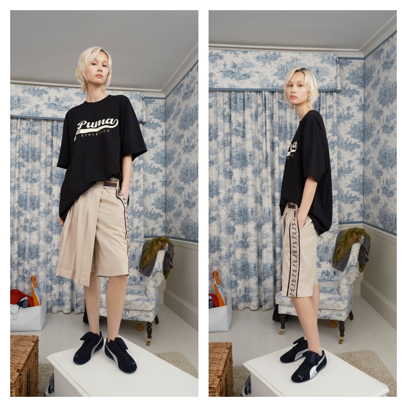 OPEN Yy】 PUMA x OPEN YY GRAPHIC TEE : BLACK