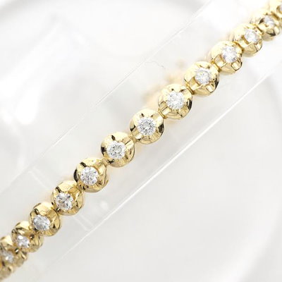 定番高評価 K18 18金 YG ブレスレット ダイ : 腕時計・アクセサリー NEW定番