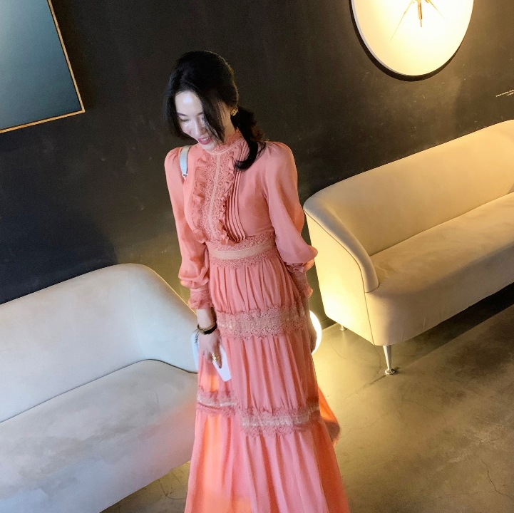 フリルシフォンドレス Aラインワンピース フリルワンピース スタンドカラー ワンピース ドレス ミドル丈. ハイウエスト a3330 フリルシフォンドレス Aラインワンピース フリルワンピース スタンドカラー ワンピース ドレス ミドル丈. ハイウエスト a3330