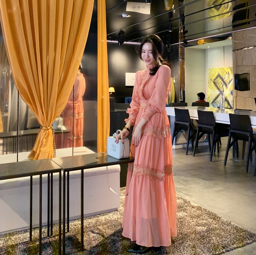 フリルシフォンドレス Aラインワンピース フリルワンピース スタンドカラー ワンピース ドレス ミドル丈. ハイウエスト a3330 フリルシフォンドレス Aラインワンピース フリルワンピース スタンドカラー ワンピース ドレス ミドル丈. ハイウエスト a3330