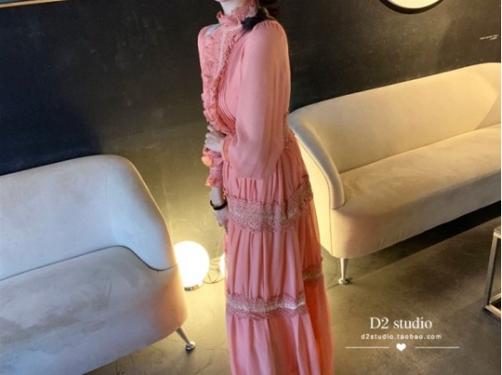 フリルシフォンドレス Aラインワンピース フリルワンピース スタンドカラー ワンピース ドレス ミドル丈. ハイウエスト a3330 フリルシフォンドレス Aラインワンピース フリルワンピース スタンドカラー ワンピース ドレス ミドル丈. ハイウエスト a3330