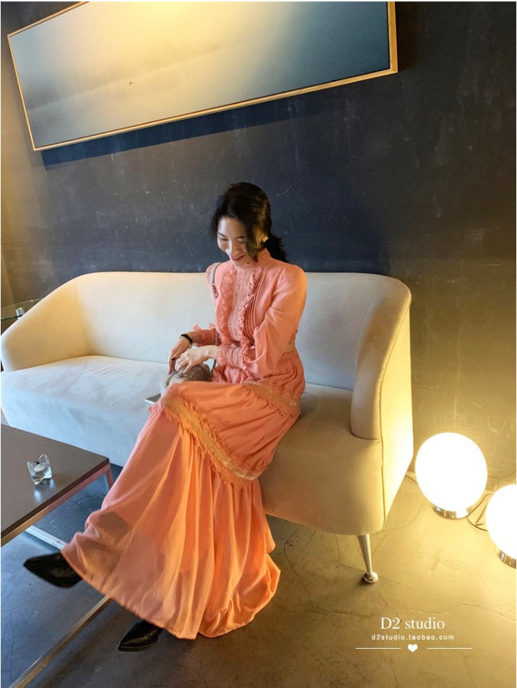 フリルシフォンドレス Aラインワンピース フリルワンピース スタンドカラー ワンピース ドレス ミドル丈. ハイウエスト a3330 フリルシフォンドレス Aラインワンピース フリルワンピース スタンドカラー ワンピース ドレス ミドル丈. ハイウエスト a3330