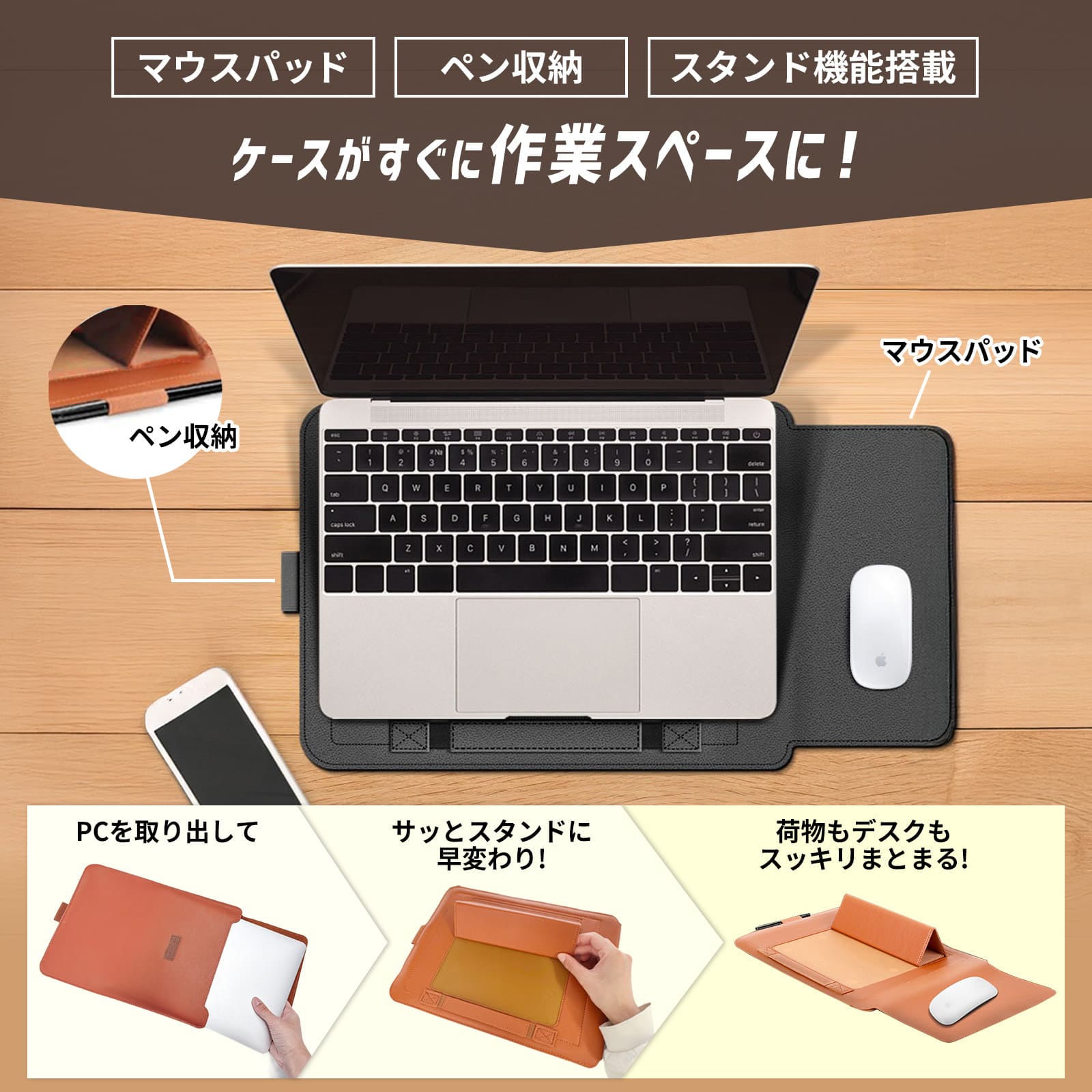 Qoo10] 13インチ ノートパソコンケース 薄型