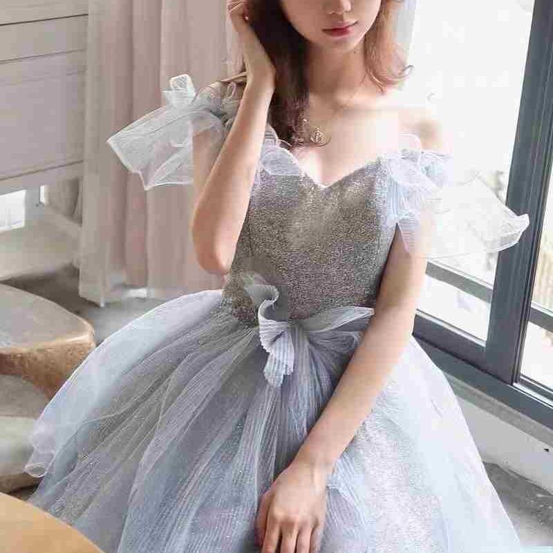 青のイブニングドレス 女性 2025 成人式 ハイエンド ロングスカート 青のイブニングドレス 女性 2025 成人式 ハイエンド ロングスカート