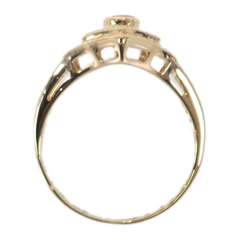 【no brand】K18YG デザインジュエリー リング K18イエローゴールド 11号 ルビー ダイヤモンド レディース 【no brand】K18YG デザインジュエリー リング K18イエローゴールド 11号 ルビー ダイヤモンド レディース