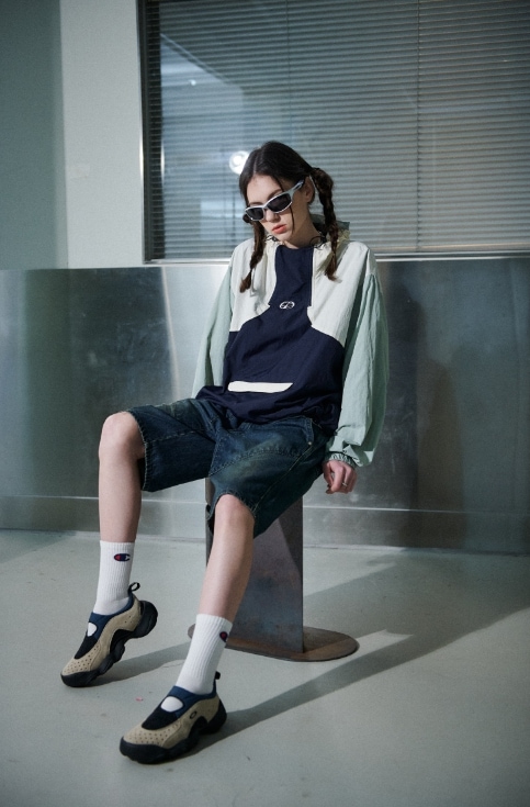 【CPGN STUDIO】 Layer Half Denim Pants