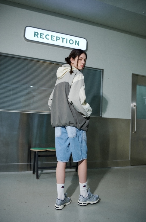 【CPGN STUDIO】 Layer Half Denim Pants