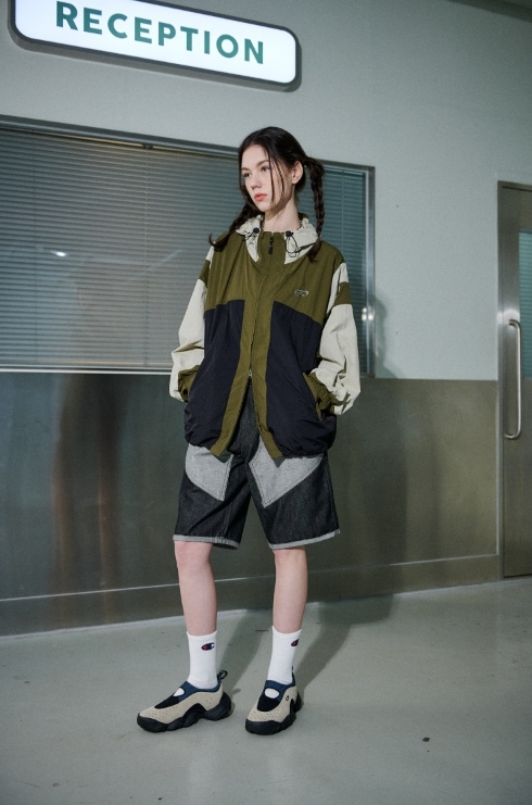 【CPGN STUDIO】 Layer Half Denim Pants