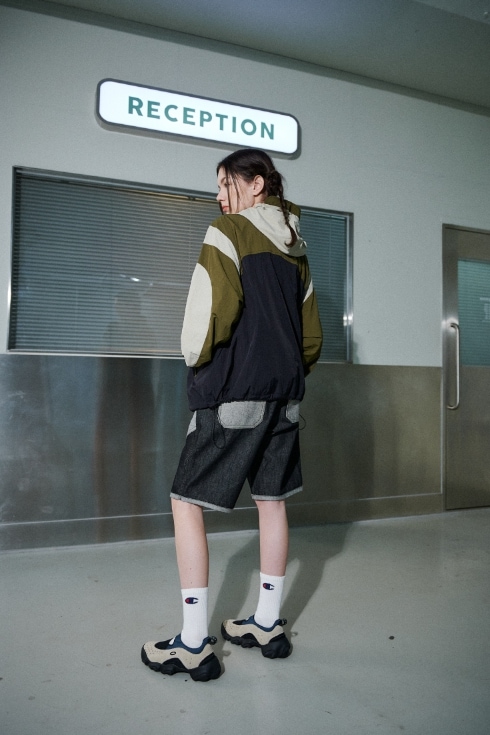 【CPGN STUDIO】 Layer Half Denim Pants