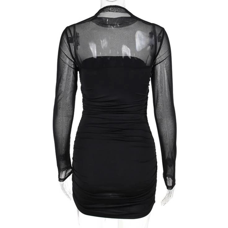 【送料無料】細身 スリム タイト ハイネック 萌袖 長袖 ショート ミニ ミニスカート タイトスカート ドレス ワンピース スカート レディース 【送料無料】細身 スリム タイト ハイネック 萌袖 長袖 ショート ミニ ミニスカート タイトスカート ドレス ワンピース スカート レディース