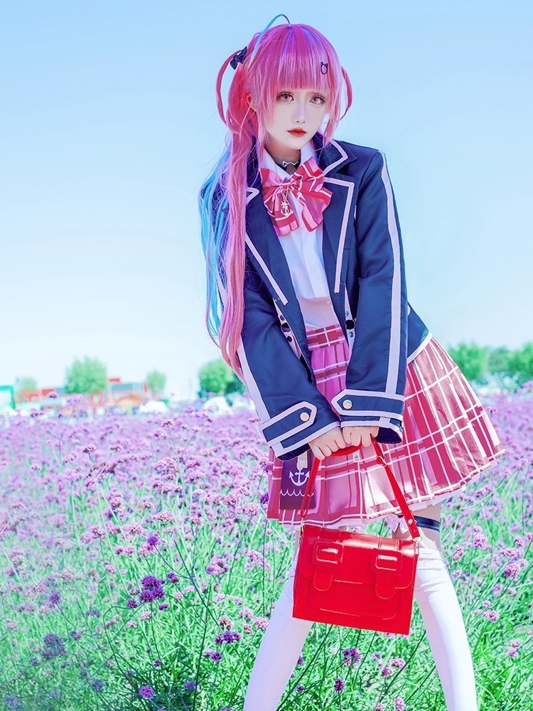 コスプレ バーチャルアンカー Vtuber みなとあくあ 女子 Jk 制服スカート コスプレ バーチャルアンカー Vtuber みなとあくあ 女子 Jk 制服スカート