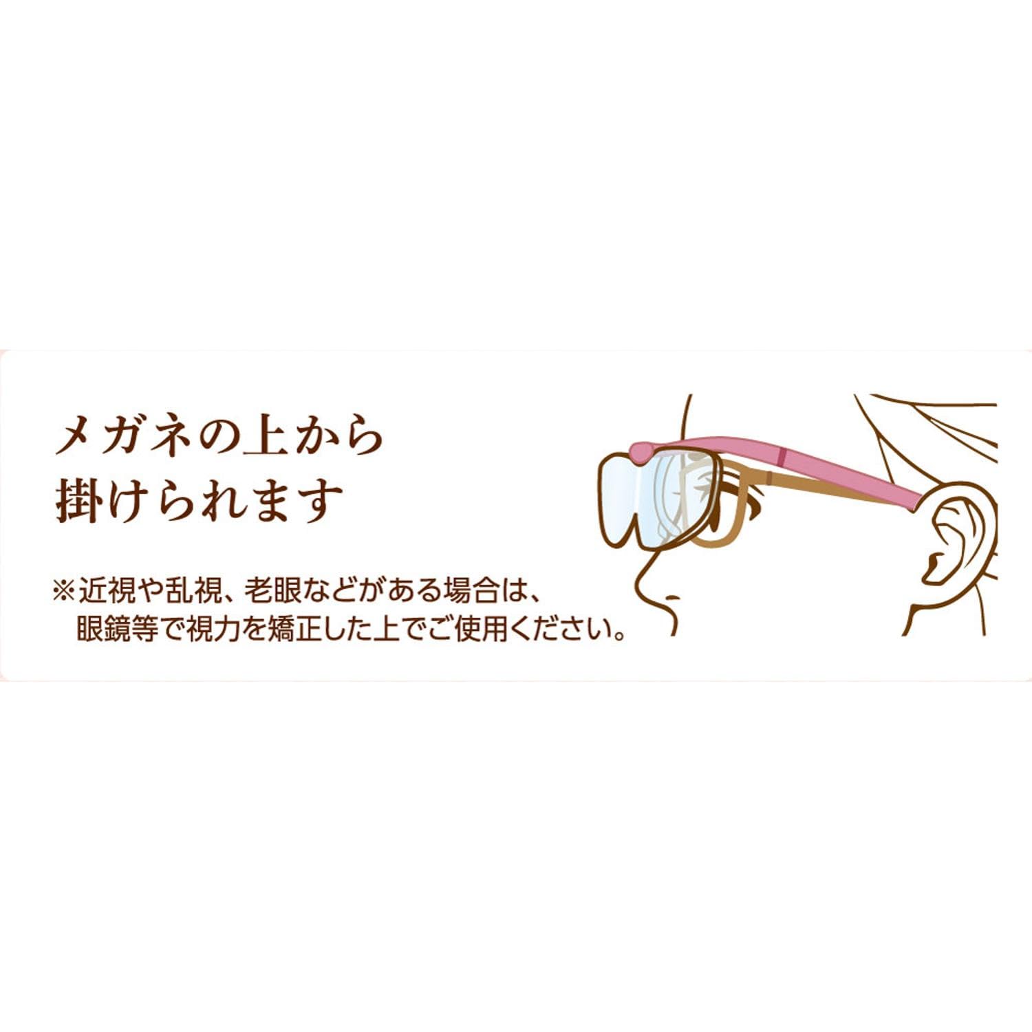 Clover メガネタイプの拡大鏡 クラフトルーペ 1.6倍