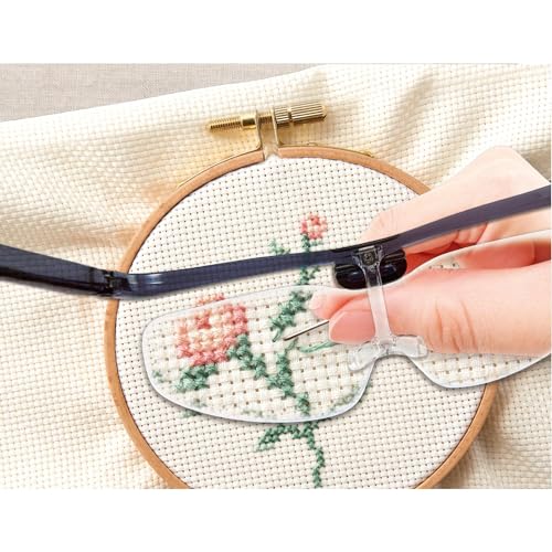 Clover メガネタイプの拡大鏡 クラフトルーペ 1.6倍